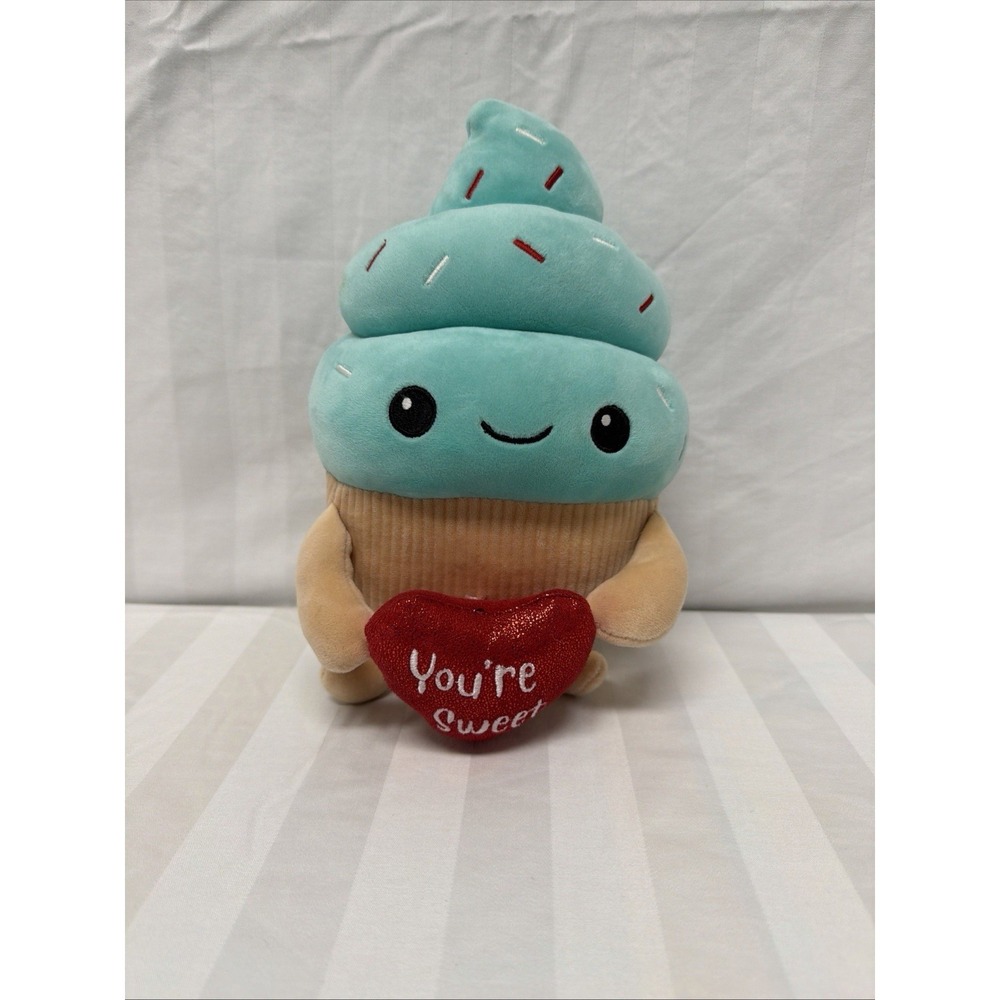 Squish Mellow Ice Cream With Heart That Says You're Sweet‎ 10"